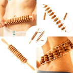 Two piece beechwood massager set for slow living and intentional self care
