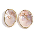 Gold-Trimmed Oyster Shell Ritual Dish
